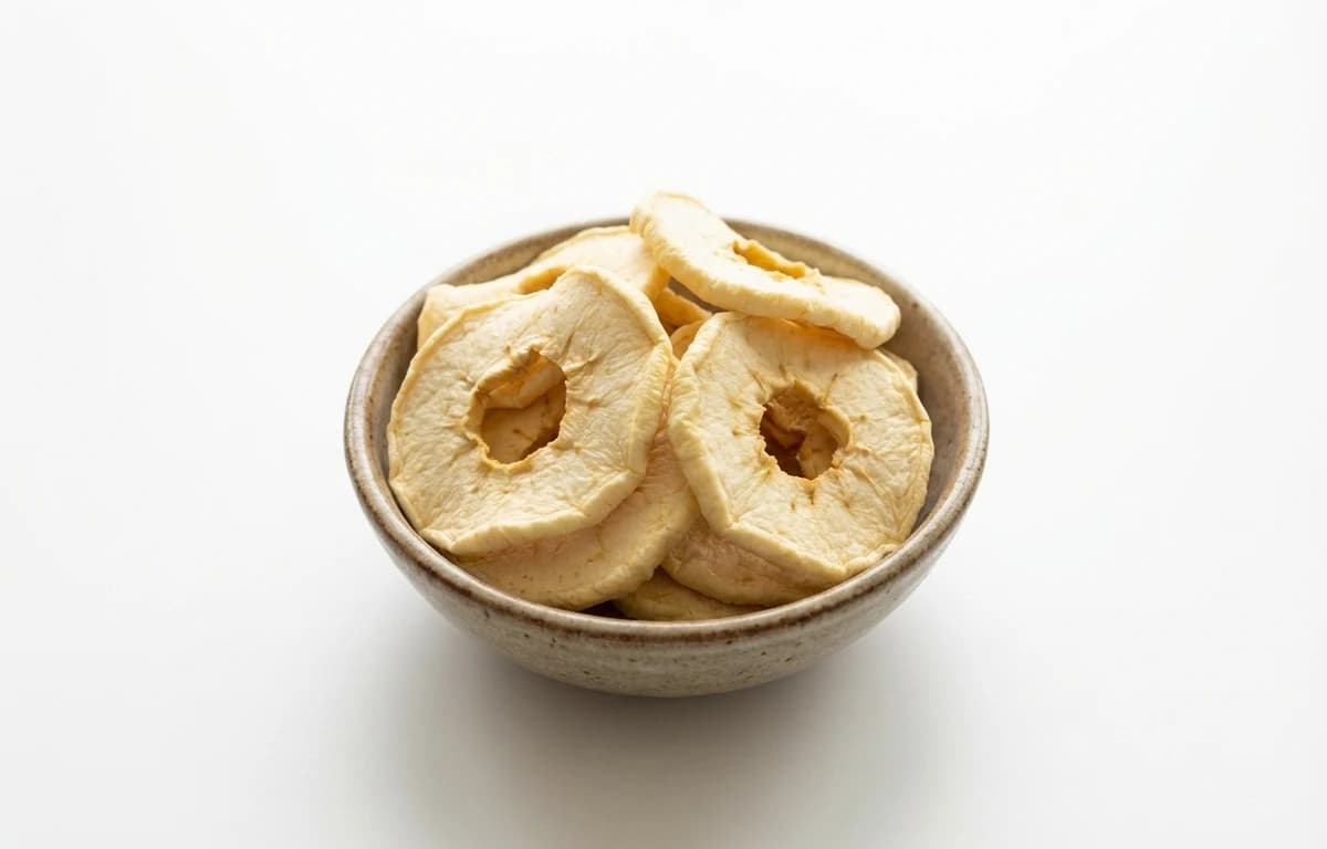 uncooked sulfured dehydrated apple