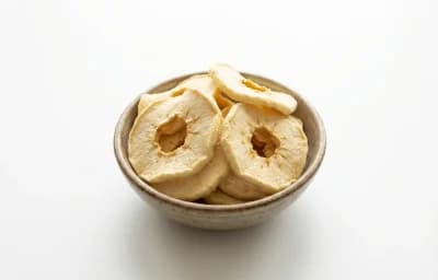 uncooked sulfured dehydrated apple