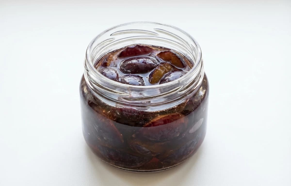 canned purple plums