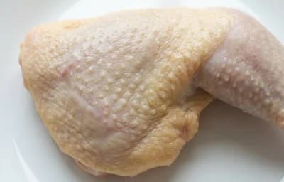 raw chicken skin