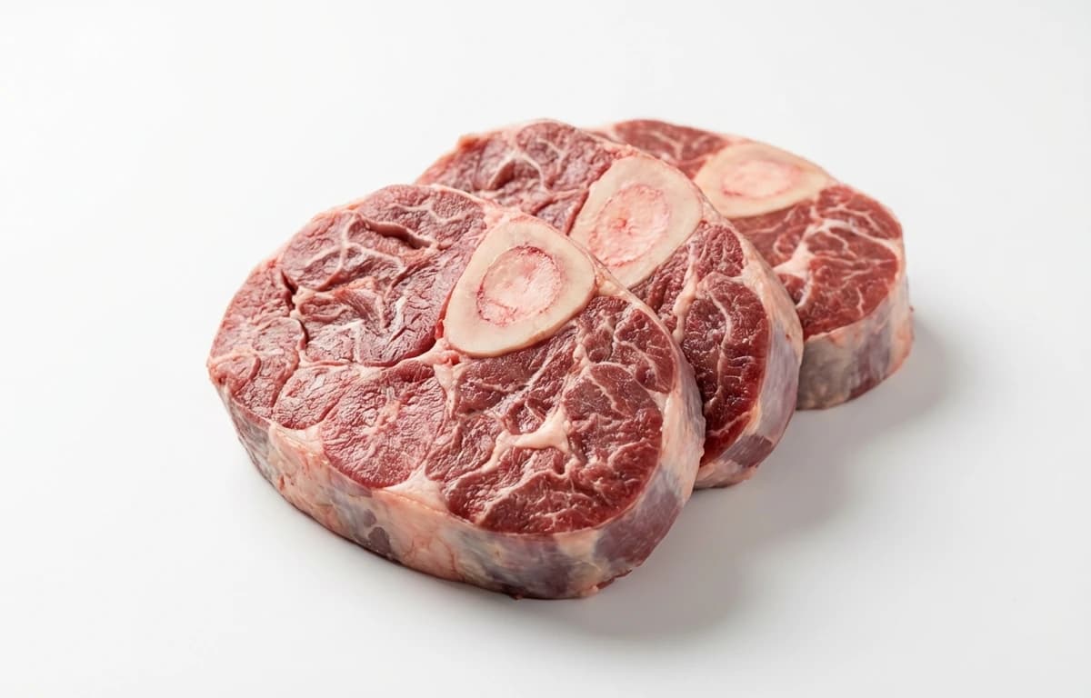 simmered beef shank crosscuts