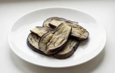boiled unsalted eggplant