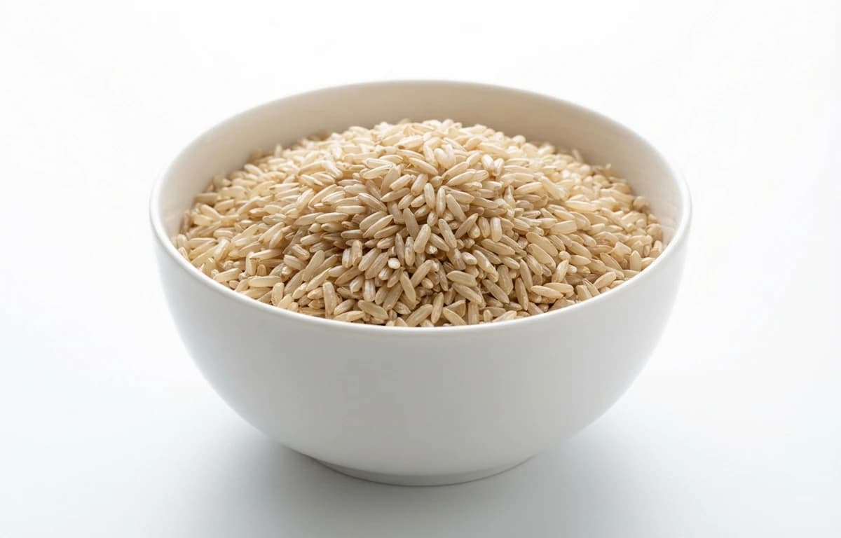 raw brown rice