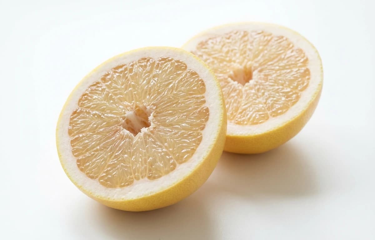 raw white grapefruit