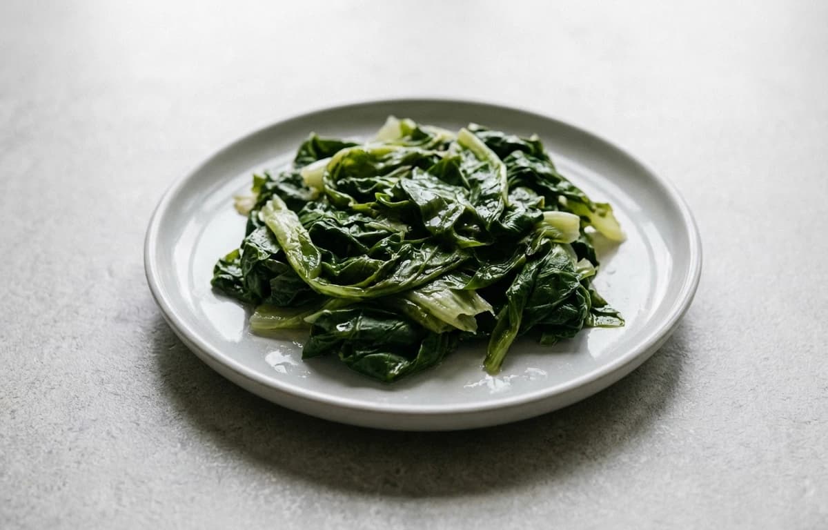 boiled unsalted escarole