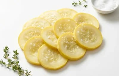 boiled salted crookneck squash