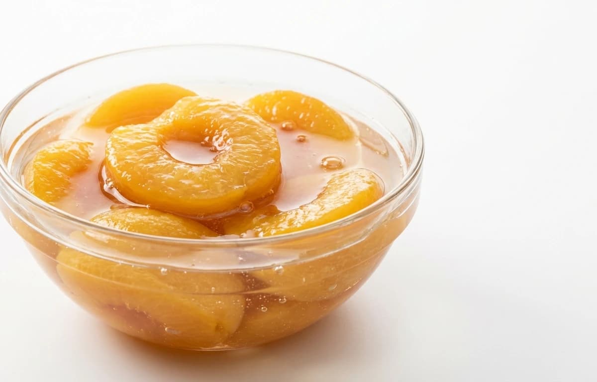 stewed sulfured dehydrated peaches
