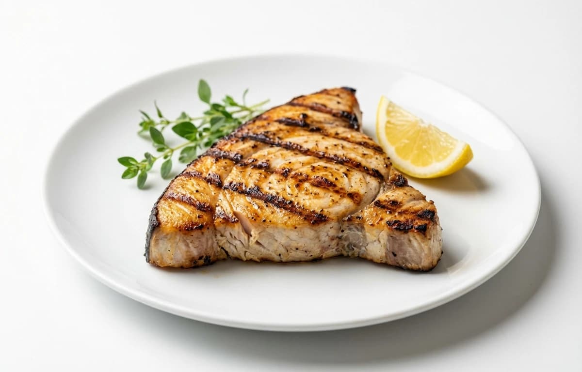 cooked dry heat swordfish