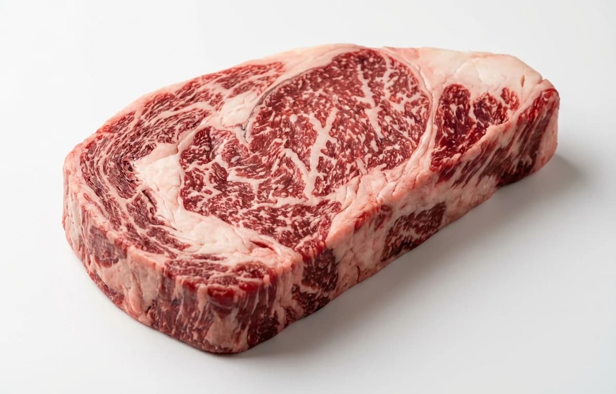 raw wagyu rib steak