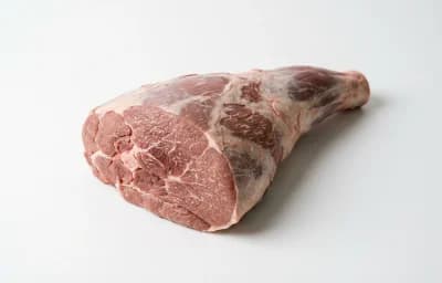 raw boneless lamb leg