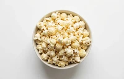 oil popped unsalted popcorn