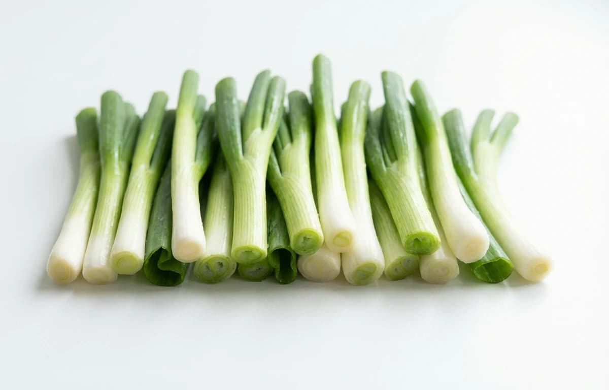 young green onion tops