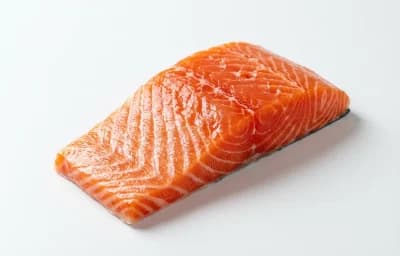raw king salmon