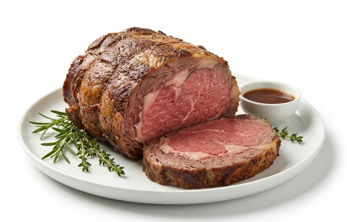 roasted choice beef rib eye roast