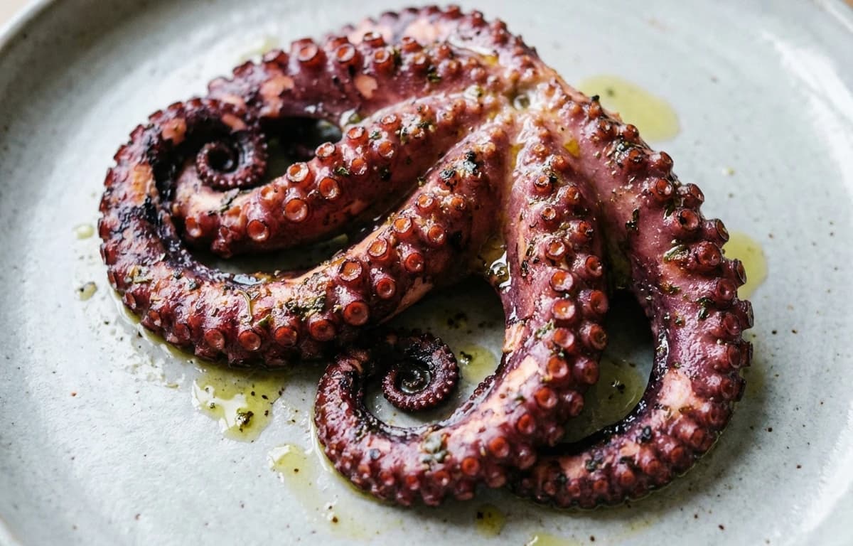 cooked octopus