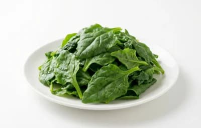 boiled unsalted New Zealand spinach