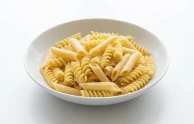 cooked unsalted enriched pasta
