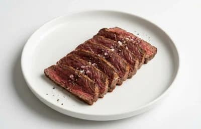 cooked ostrich inside strip
