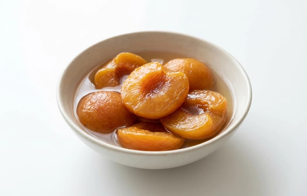 stewed unsweetened dried sulfured peach