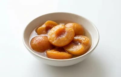 stewed unsweetened dried sulfured peach