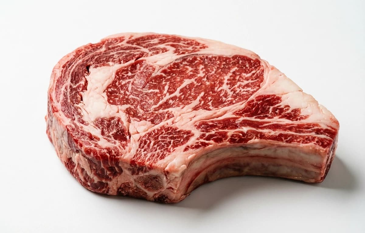 raw grass-fed ribeye steak