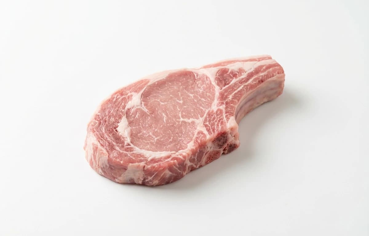 raw veal shoulder chop