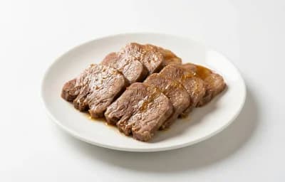 cooked soaked and simmered lamb tongue