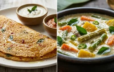 Ada Dosa with Avial