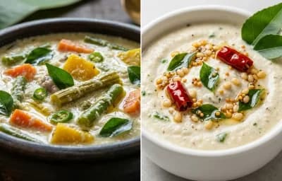 Adai, Avial and Coconut Chutney