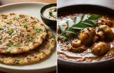 Akki Roti with Alambe Gassi