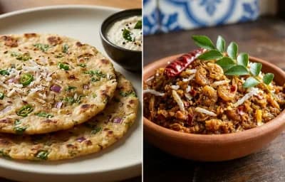 Akki Roti with Prawn Chutney