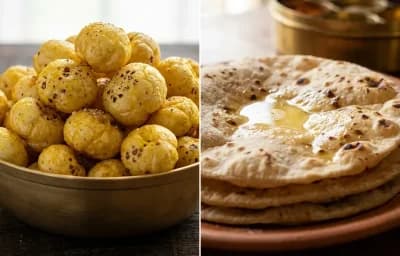 Roasted Makhana with Roti
