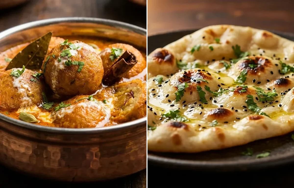 Aloo Bukhara Kofta with Naan