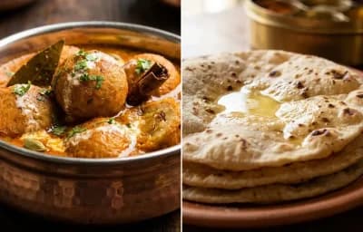Aloo Bukhara Kofta with Roti