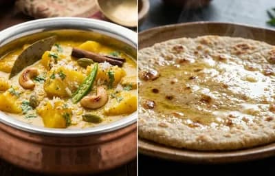 Aloo Kurma with Jonna Rotte