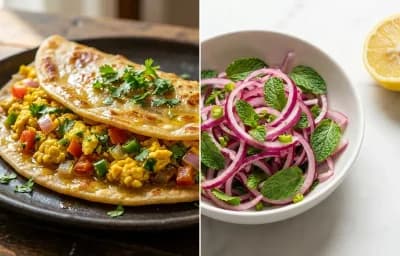 Anda Bhurji Paratha Roll