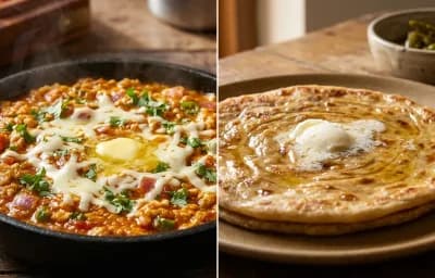 Anda Ghotala with Paratha