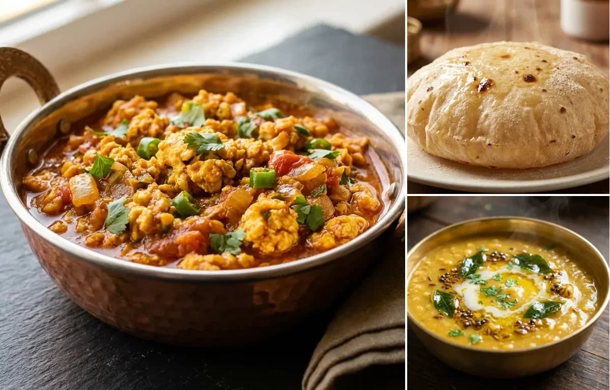 Anda Keema, Phulka and Dal Varaan