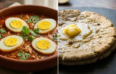 Anda Rassa with Bajra Bhakri
