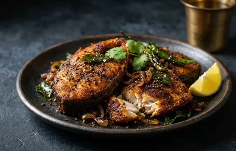 Anjal Pepper Fry
