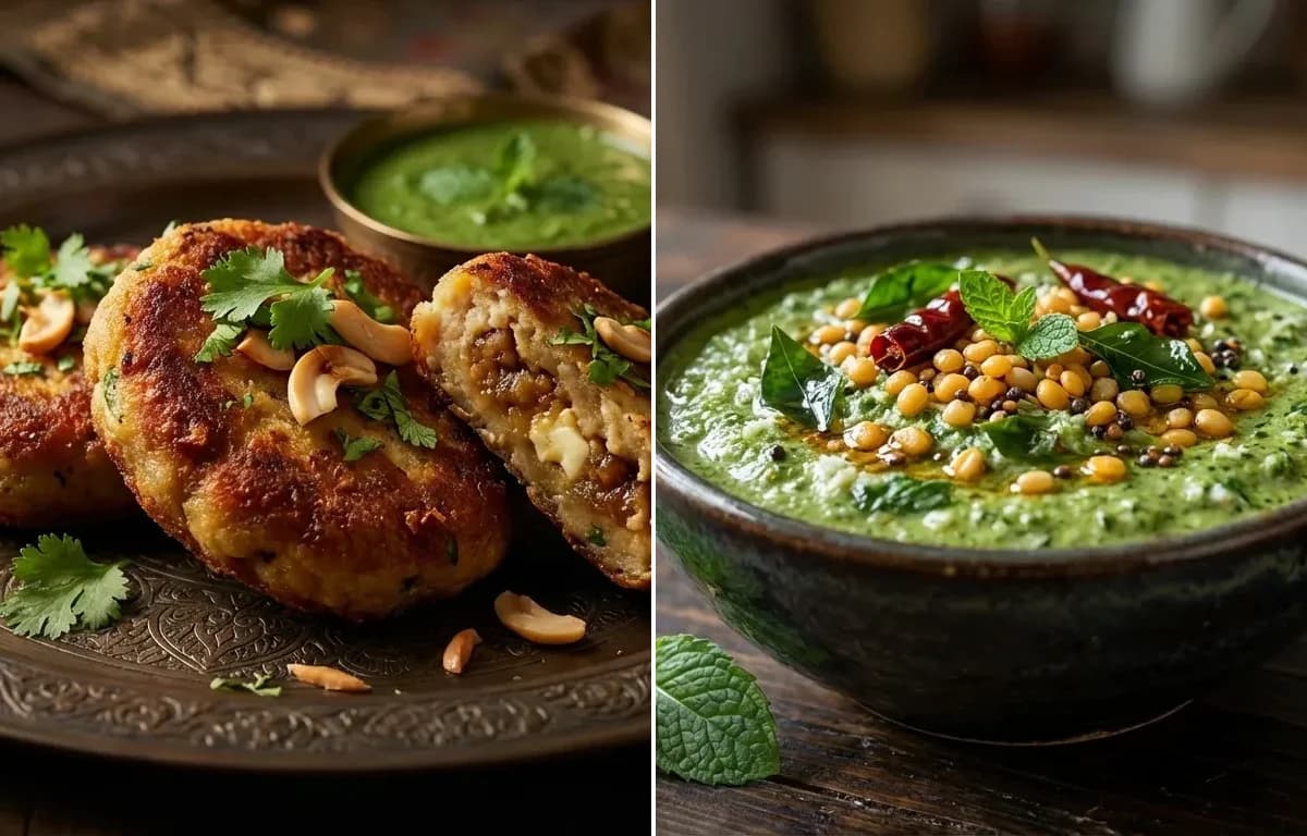 Anjeer Kebab with Pudhina Chutney