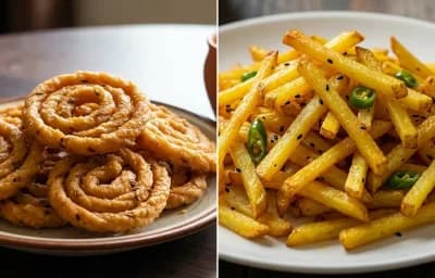 Atta Chakuli with Aloo Bhaja