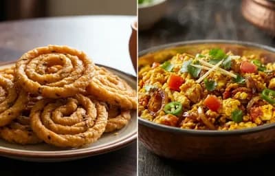 Atta Chakuli with Anda Bhurji