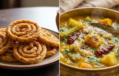 Atta Chakuli with Odia Dalma