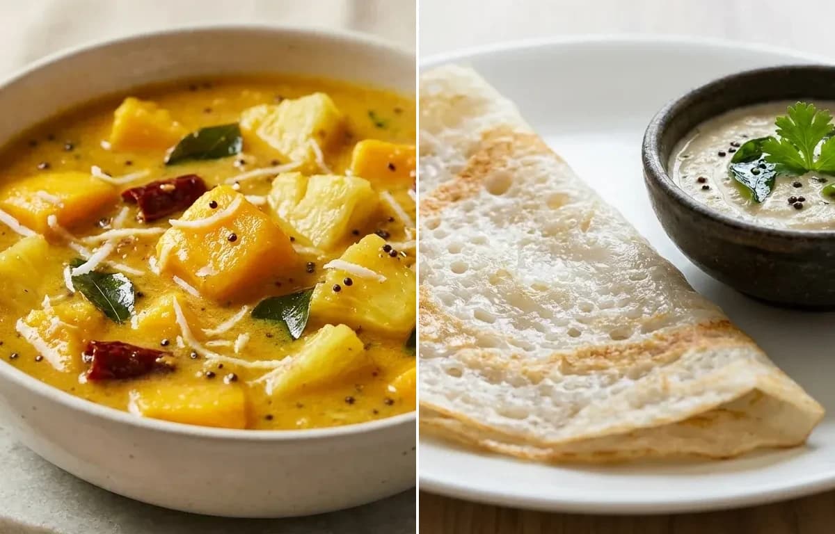 Avnas Ambe Sasam with Neer Dosa