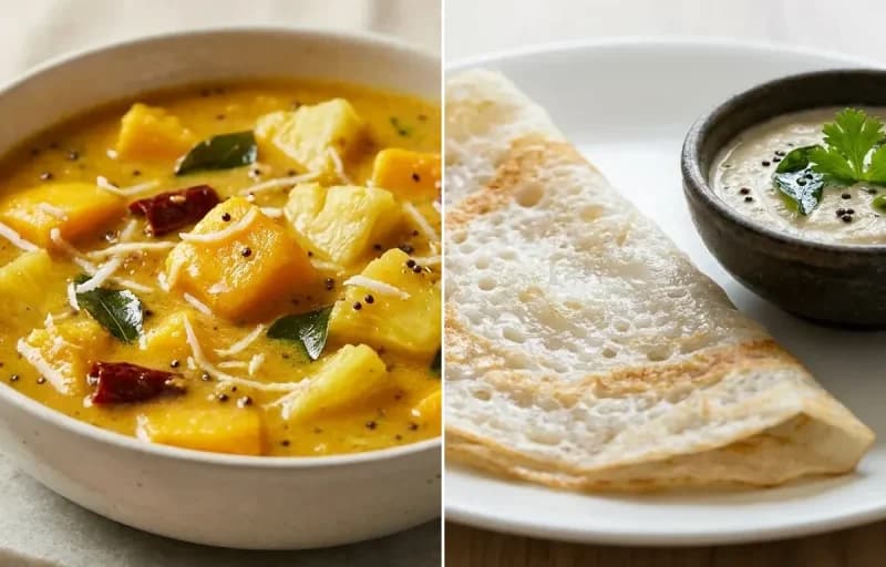 Avnas Ambe Sasam with Neer Dosa