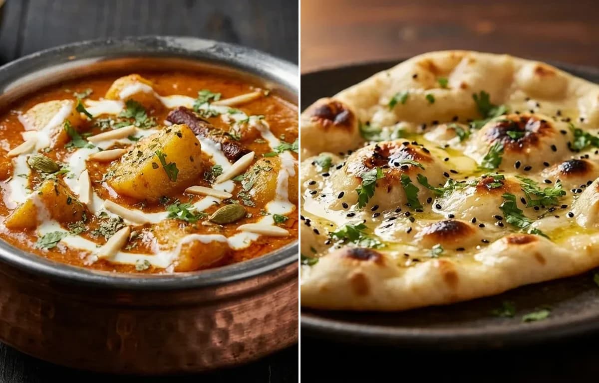 Badami Aloo with Naan