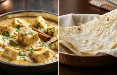Badami Paneer with Roomali Roti