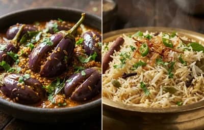 Bagara Baingan with Bagara Khana