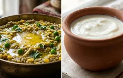 Bajra Khichdi with Curd